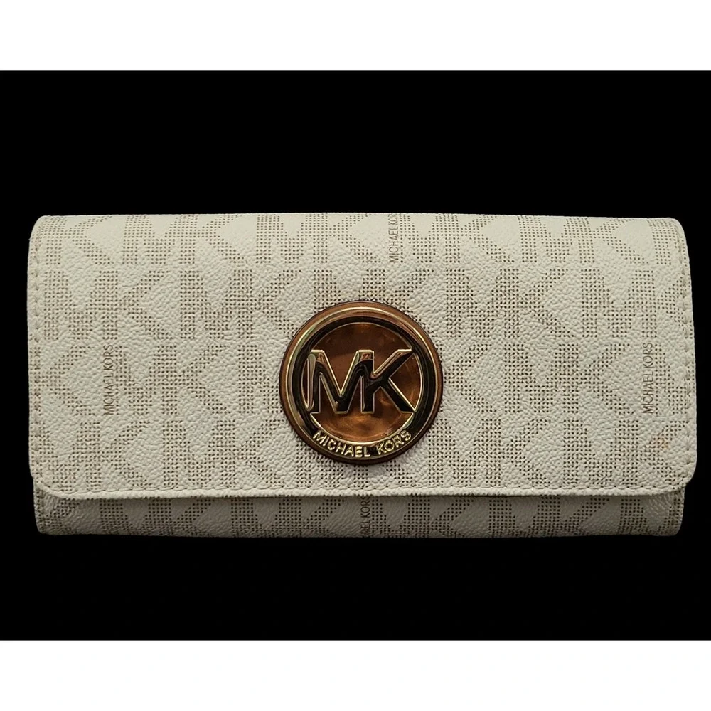 Michael Kors - Fulton White‎ Leather Wallet